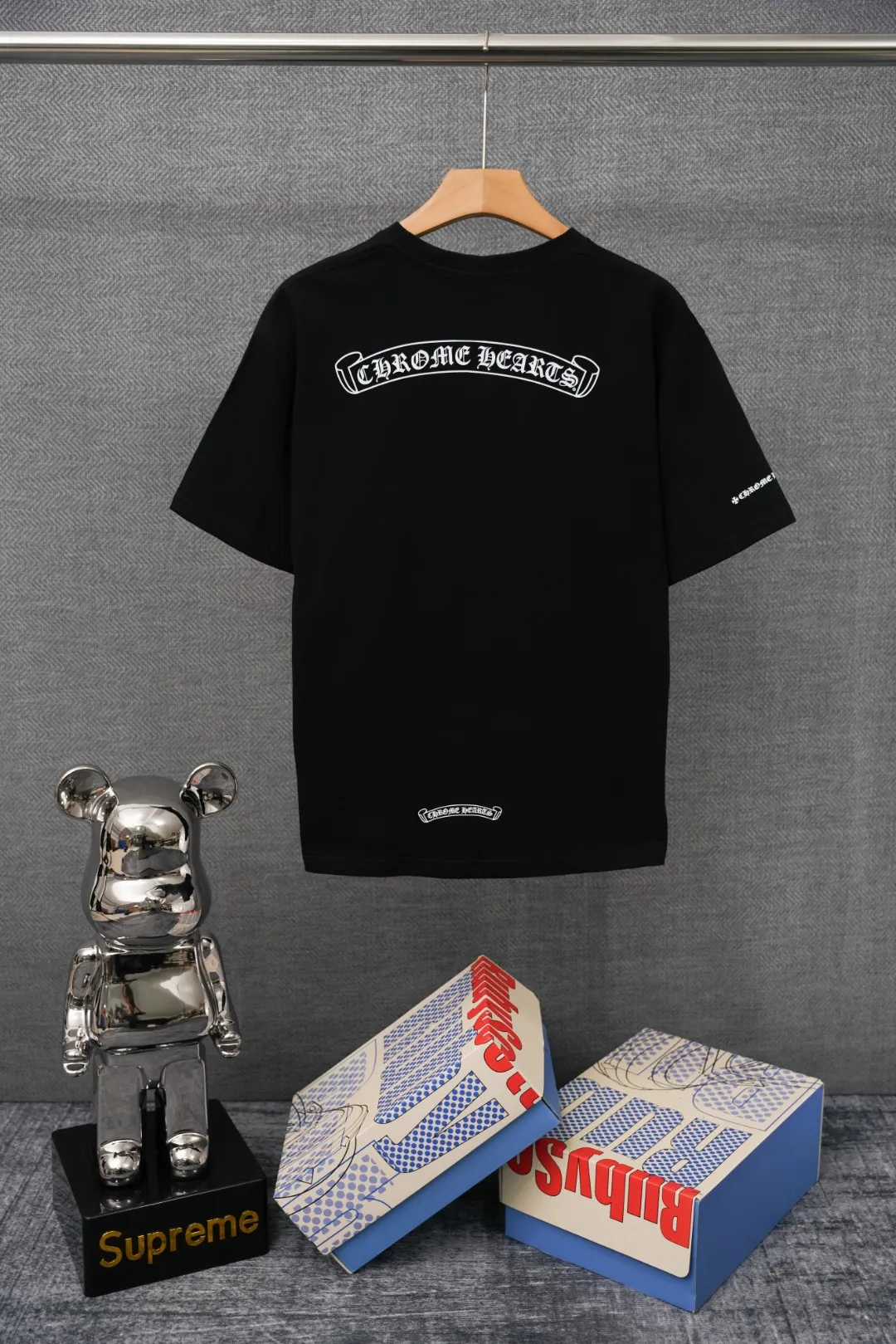 CH White Scroll Logo Pocket T-Shirt