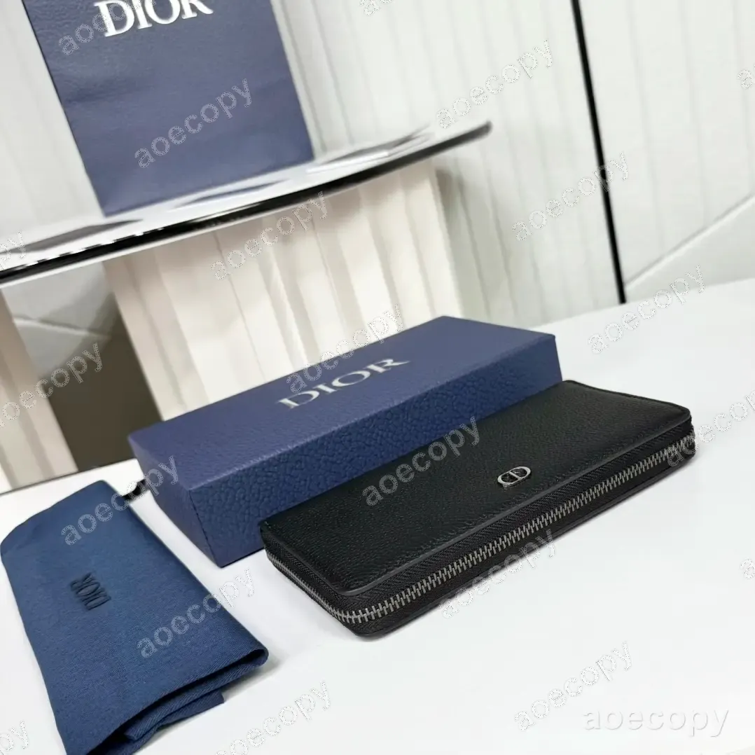 激安 ディオール レザー ブラック ロングウォレット N級品 No.0032