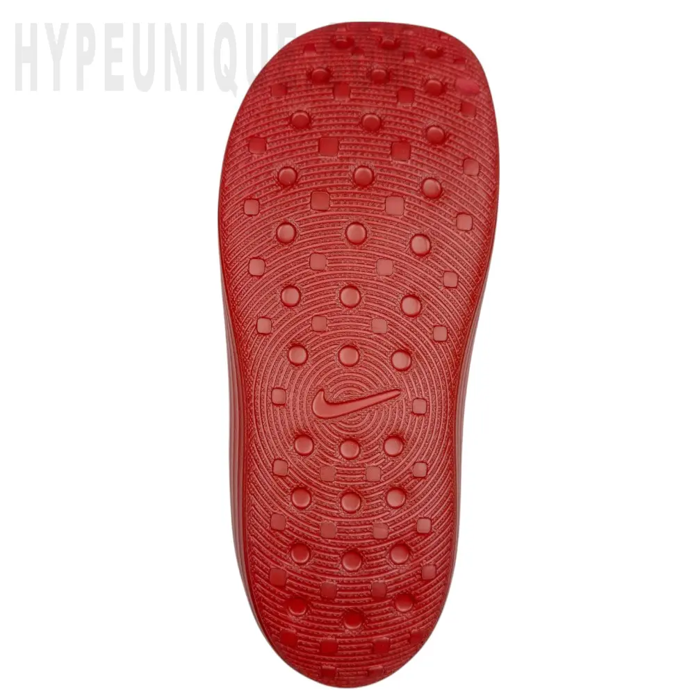 The red outsole