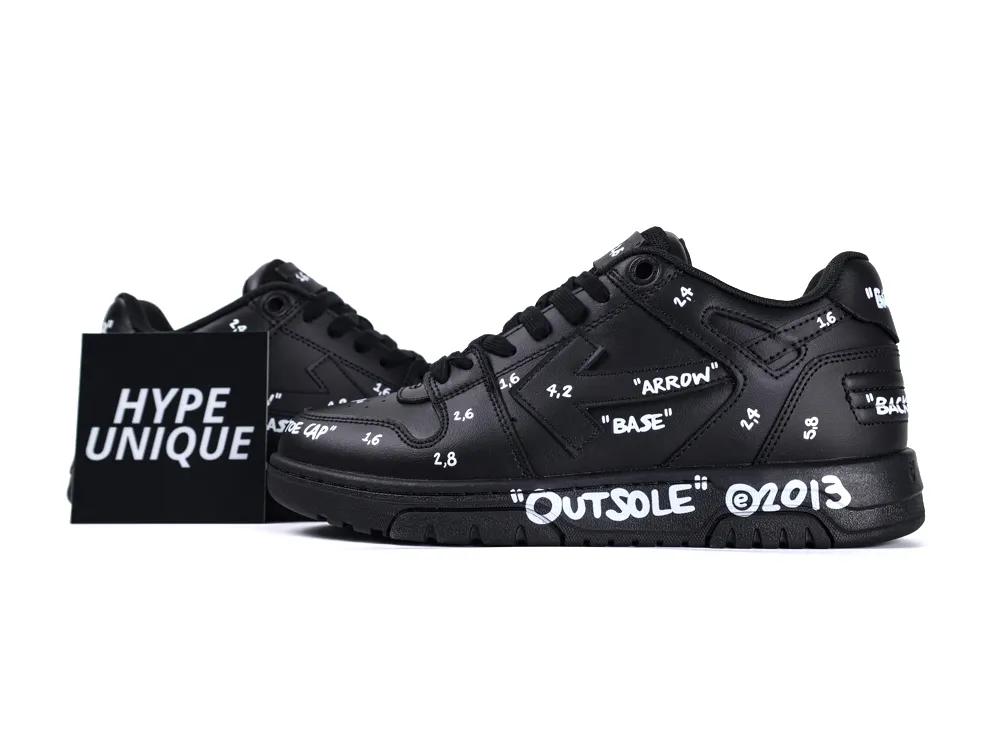 Off-White “Out of Office” Sneakers Black White