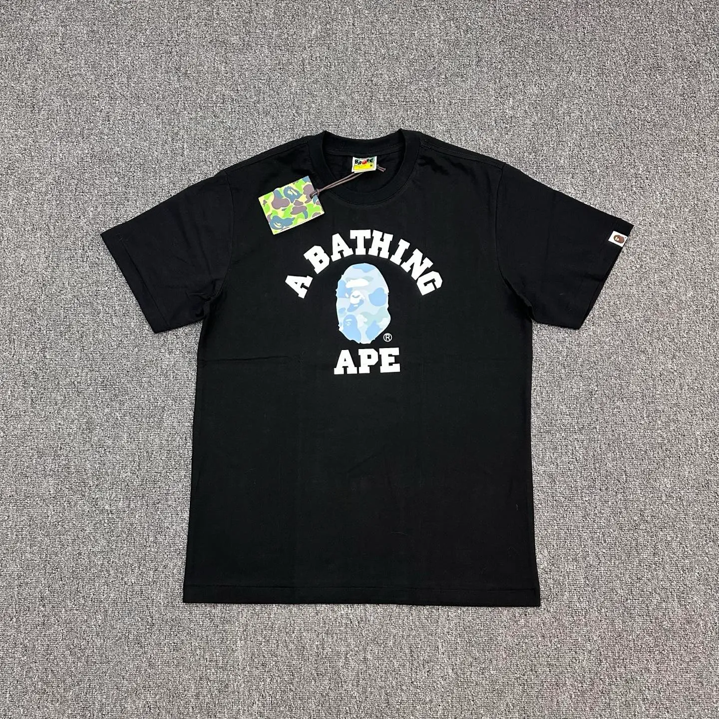 BAPE SS26 Colorful Classic Camouflage Small Head Print T-Shirt