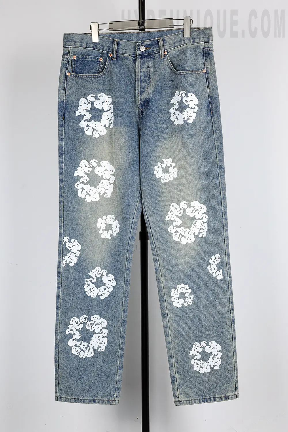 Denim Tears Kapok Print High Quality Jeans ‘Washed blue’ Levis 501