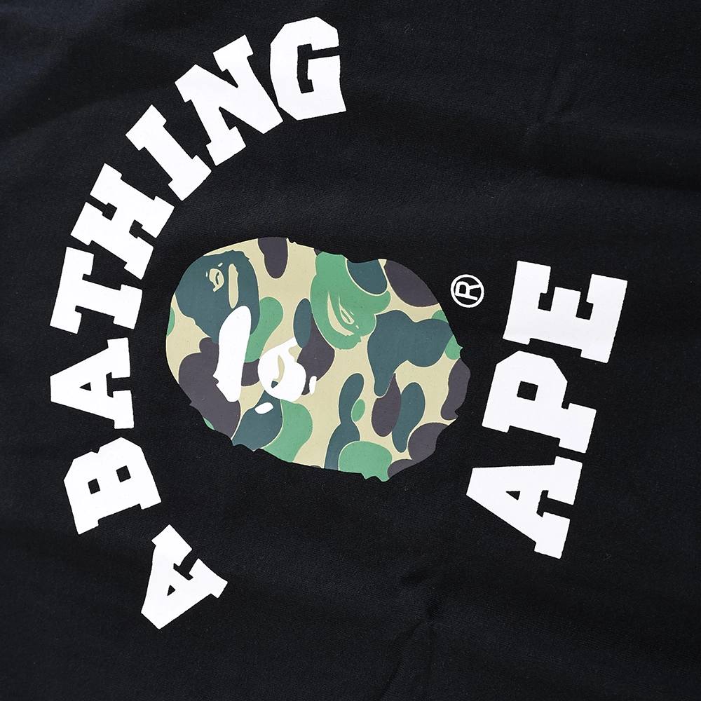Black ABC Camo T-Shirt (Green logo)