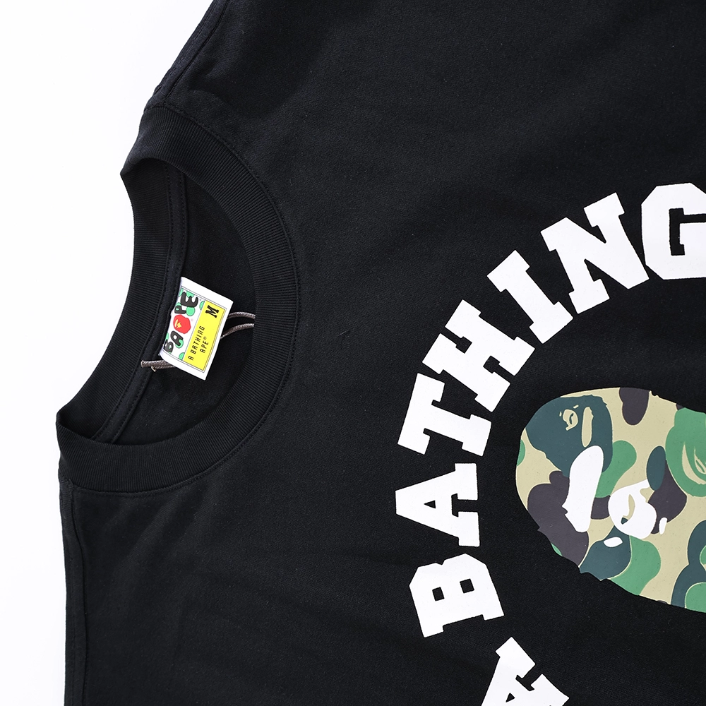 Black ABC Camo T-Shirt (Green logo)