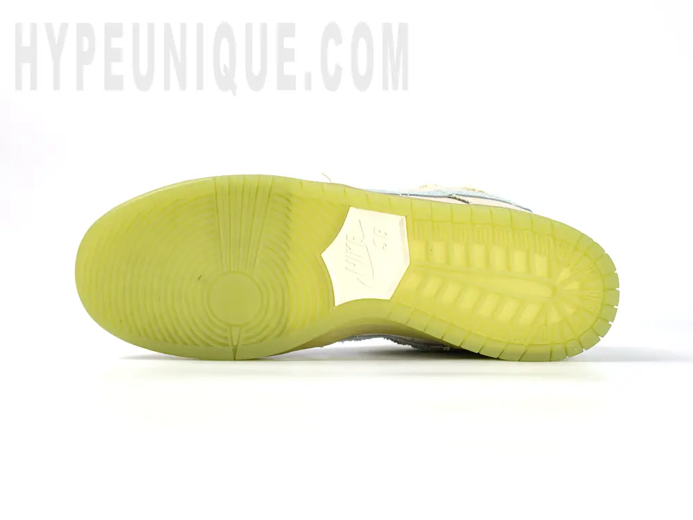 the green outsole