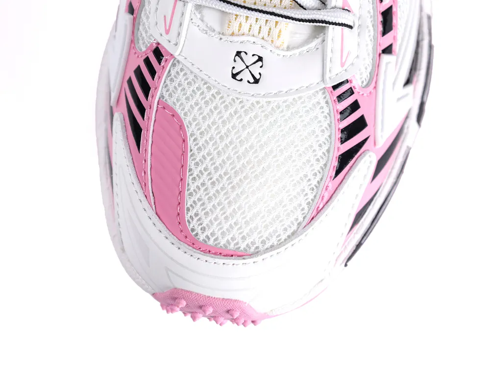 Off-White Be Right Back Sneakers White Soft Pink Top View