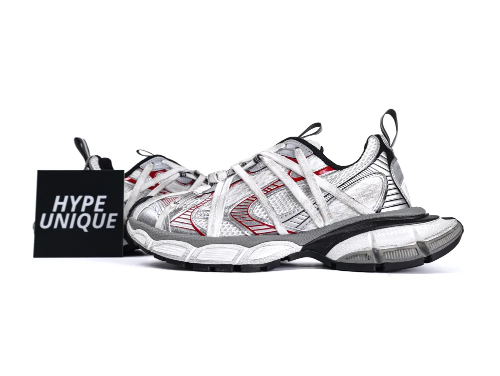 3XL Extreme Laces B “Grey Silver Red Black” Sneakers