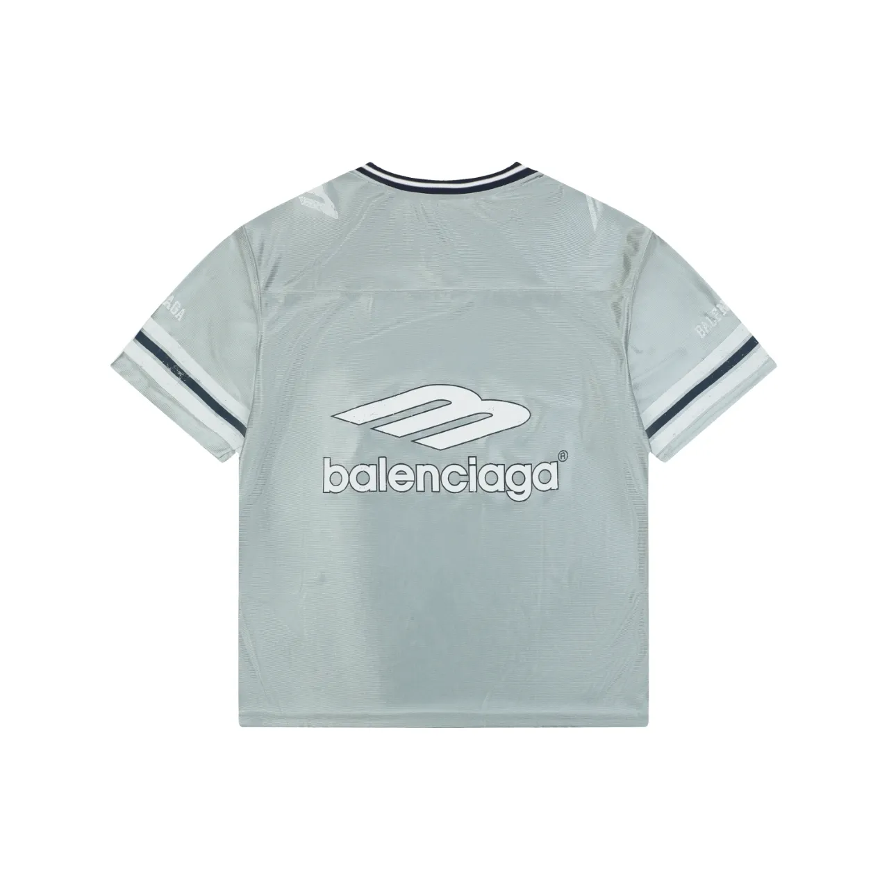 Back of BLCG Manchester United Racing Logo Sport T-Shirt Color Gray
