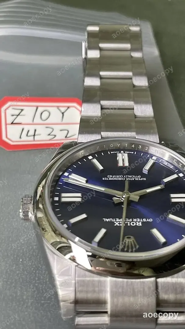 激安 ロレックス オイスターパーペチュアル ブルー ウォッチ 偽物 Z10Y1432 No.0209