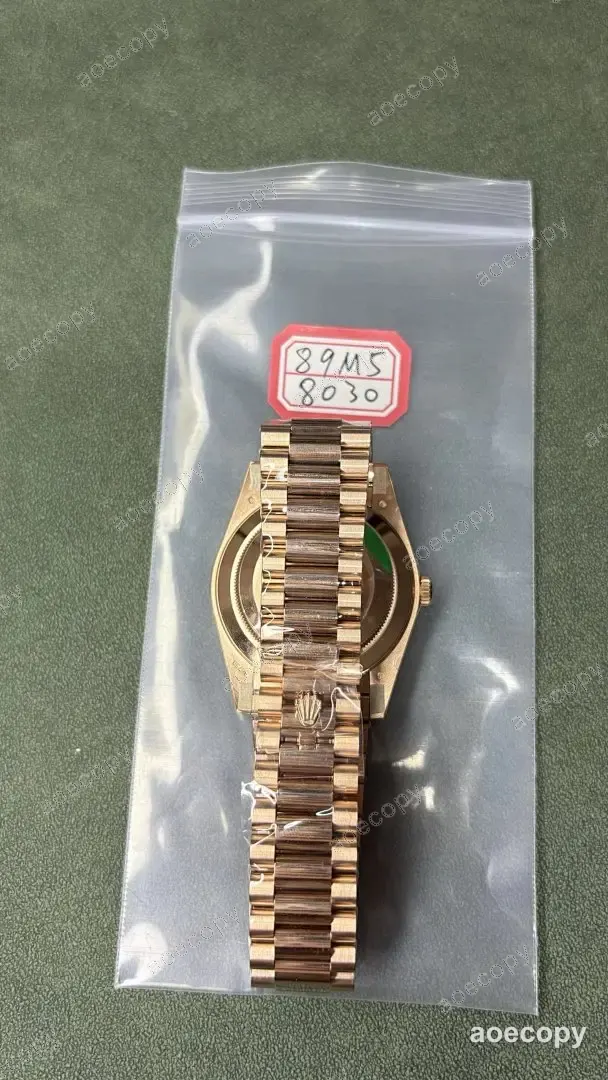 注目の新作 ロレックス デイデイト ローズゴールド ウォッチ N級品 89M58030 No.0223