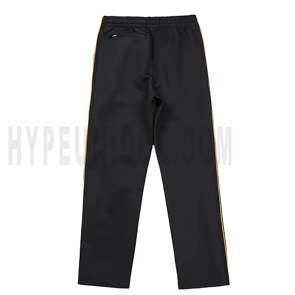 The back of the black pants