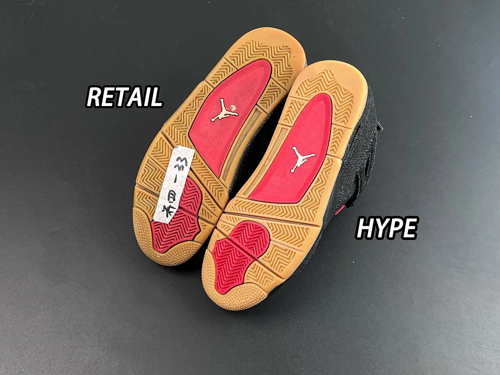 Comparison between the HypeUnique version and the original (Sole comparison)