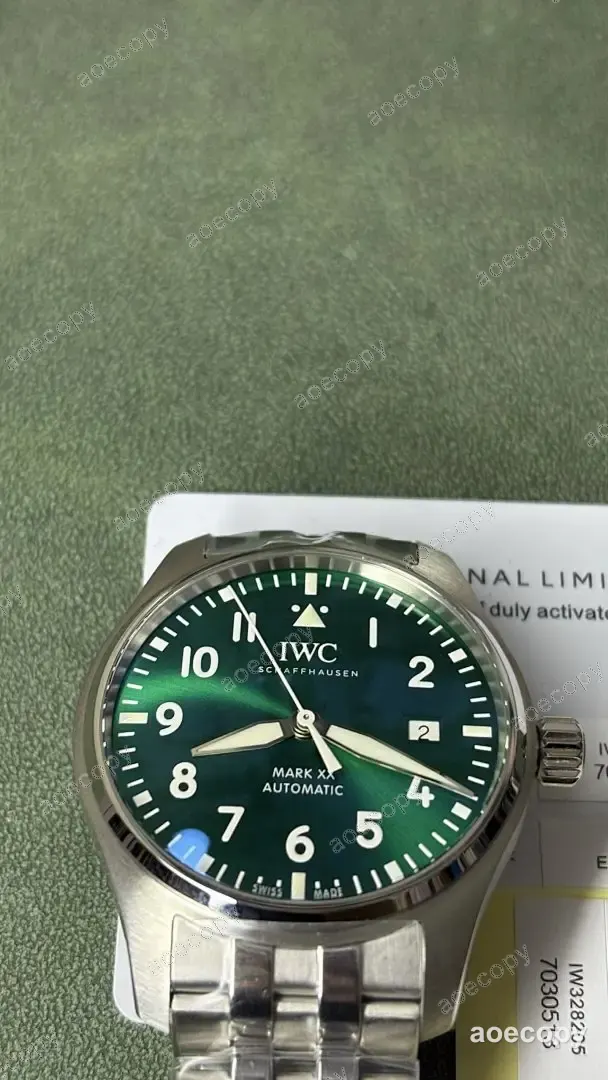 激安 アイ・ダブリュー・シー グリーン ウォッチ N級品 2892 No.0014