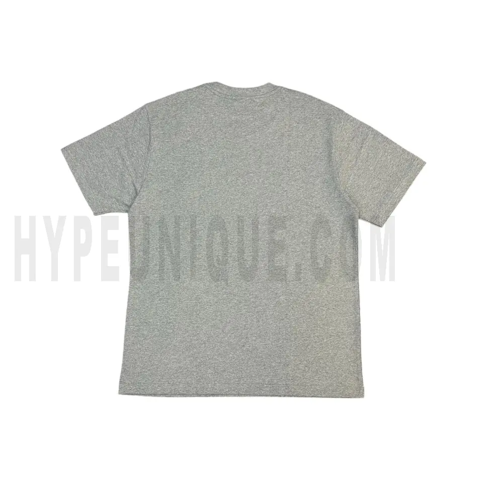 The back of the gray clothes
