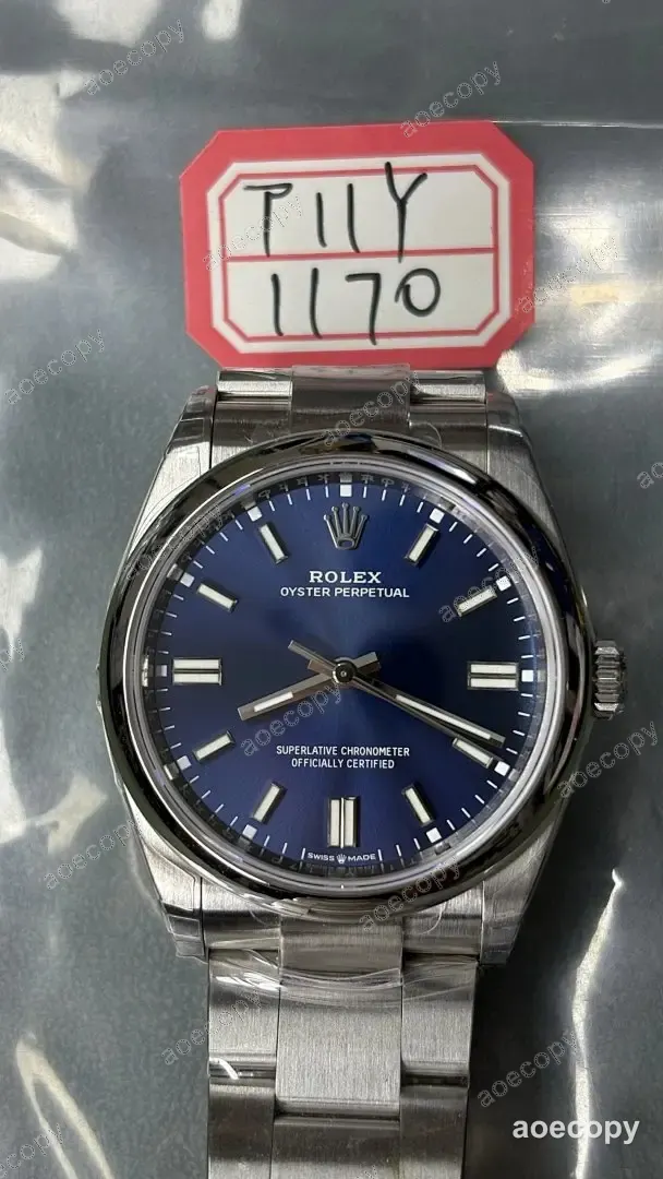 激安 ロレックス オイスターパーペチュアル ブルー ウォッチ N級品 T11Y1170 No.0178
