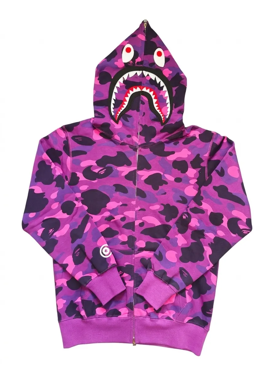 A BATHING APE 1ST CAMO Shark Hoodie
