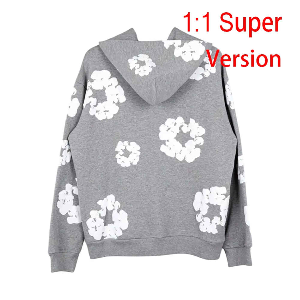 [1:1 Super Reps] Denim Tears The Cotton Wreath ‘Gray’ Hoodie