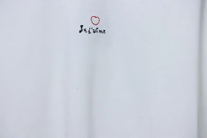 Embroidered Heart Hole Logo T-Shirt