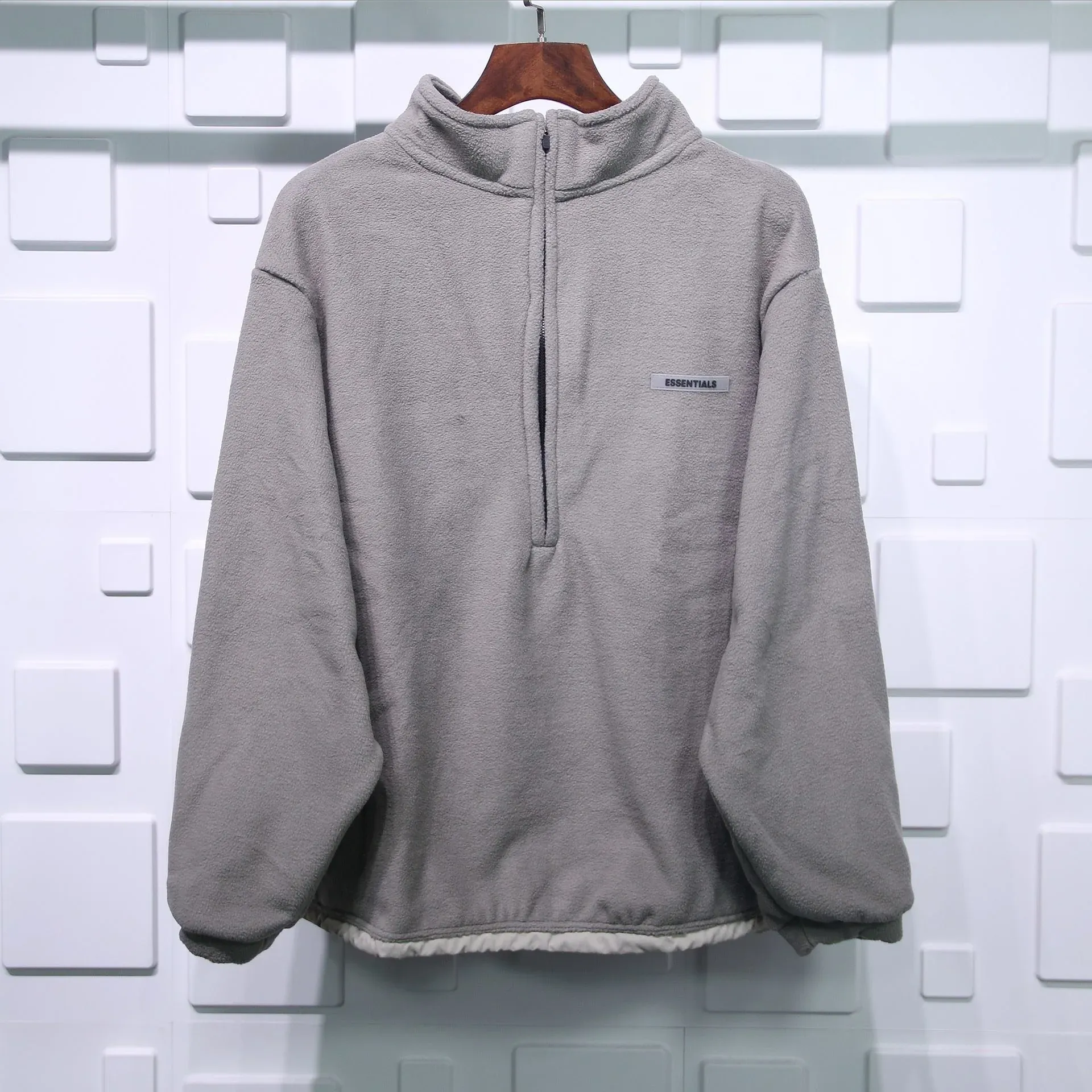 FEAR OF GOD ESSENTIALS POLAR FLEECE HALF-ZIP SWEATER REPLICA