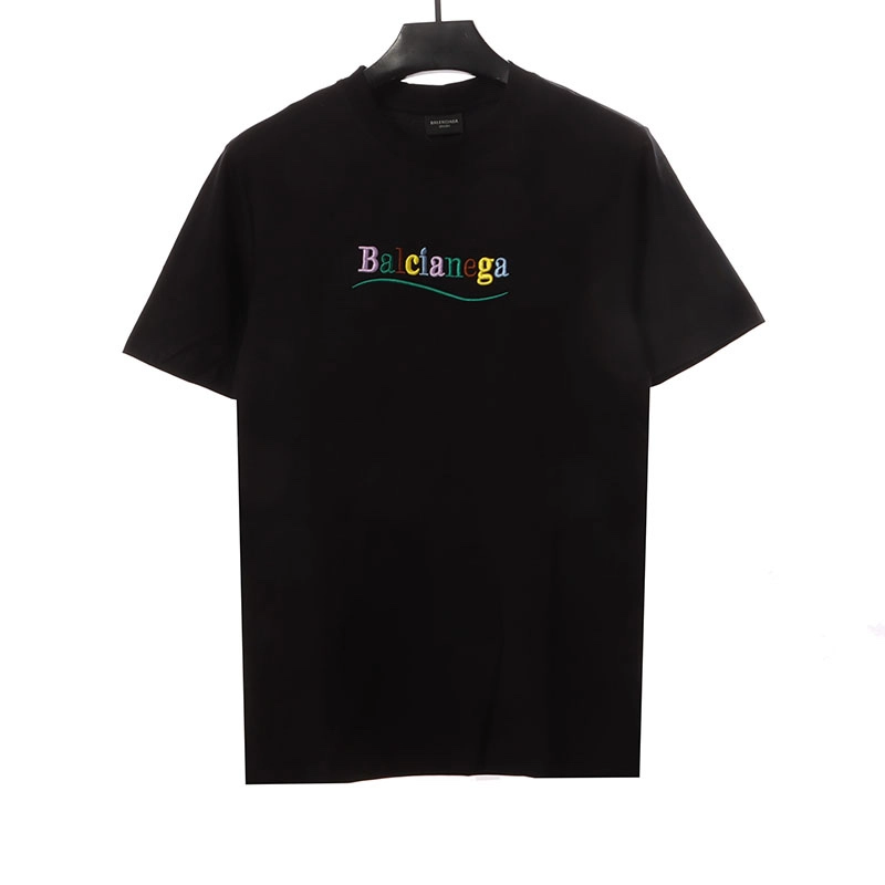 Colorful Letter Embroidery T-shirt