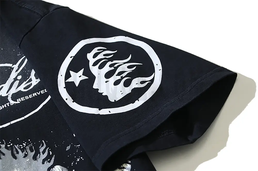 Detailed sleeve print design.