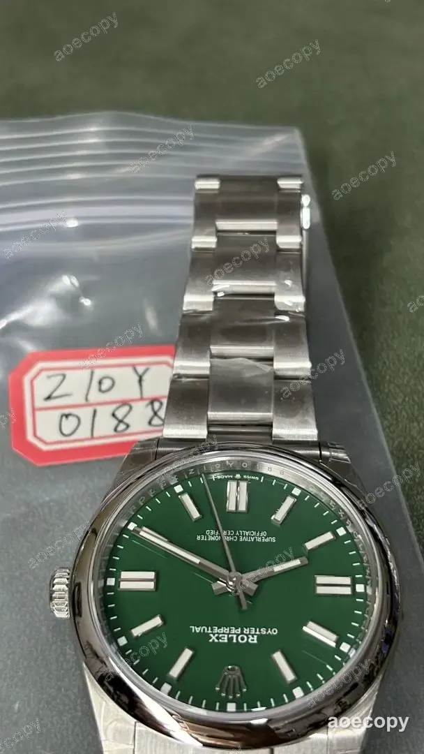 激安 ロレックス オイスターパーペチュアル グリーン ウォッチ N級品 Z10Y0188 No.0042