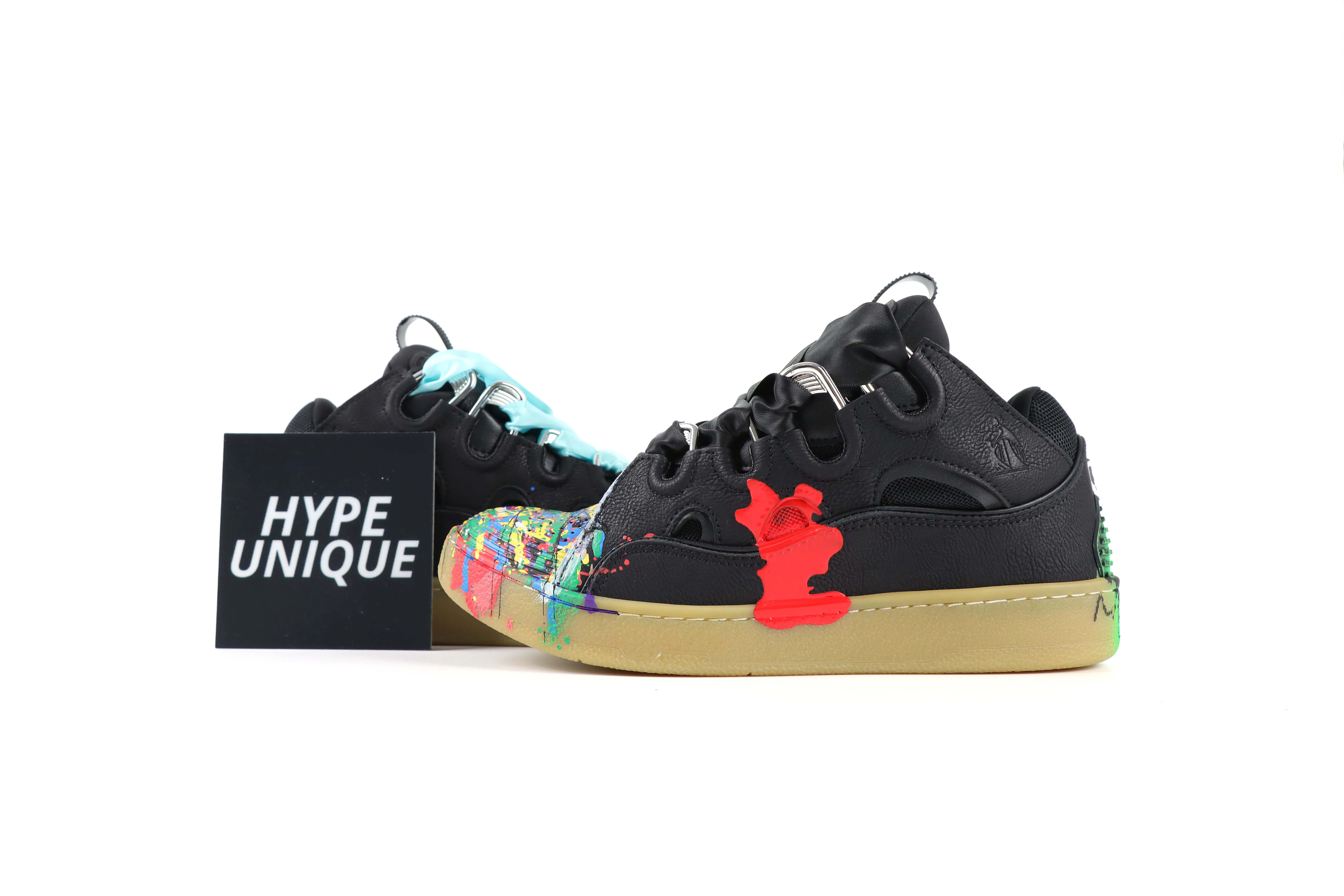 Gallery Dept. x lanvln Curb Paint Drip “Black Multi” Sneakers