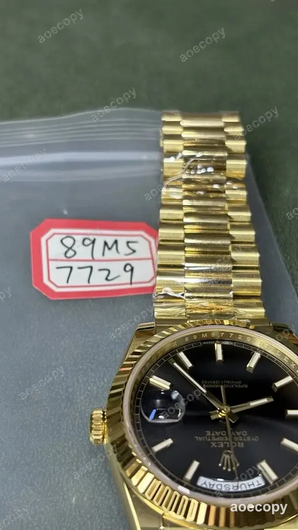 激安 ロレックス デイデイト ブラック ウォッチ N級品 89M57729 No.0060