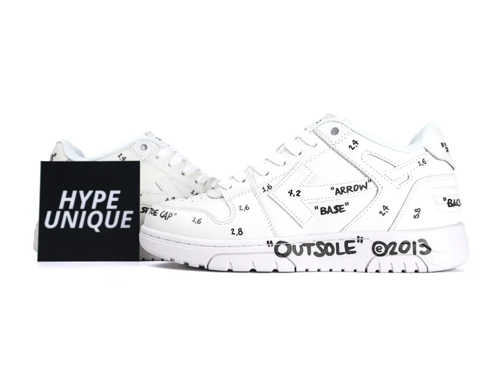 Off-White “Out of Office” Leather Sneakers White