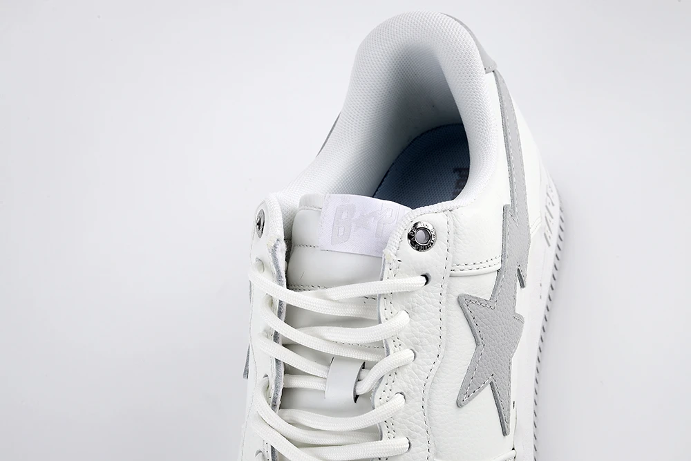 Bapesta Gray White Quality Reps