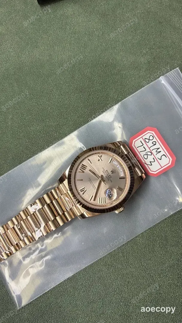 激安 ロレックス デイデイト ローズゴールド ウォッチ N級品 89M57783 No.0141
