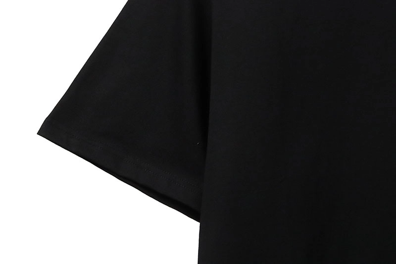 Balenciaga Classic Black White Letter Logo Print T-shirt