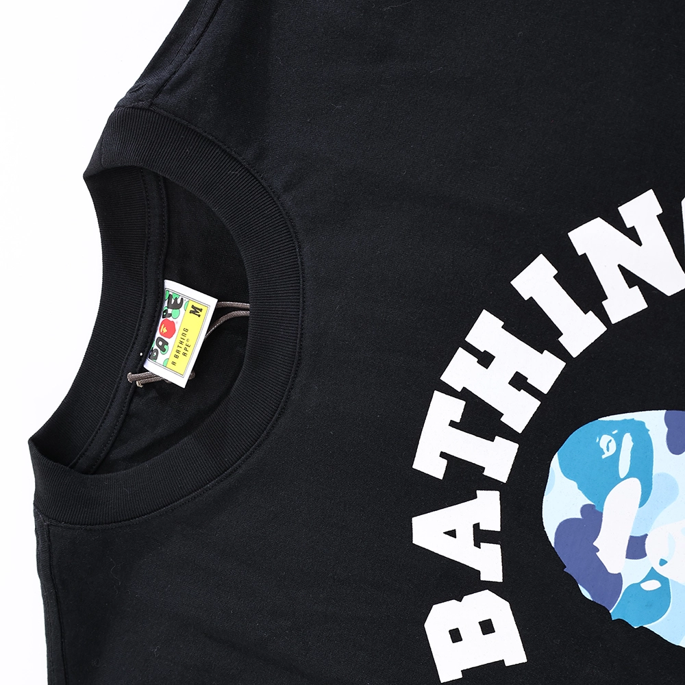 Black ABC Camo T-Shirt (Blue logo)