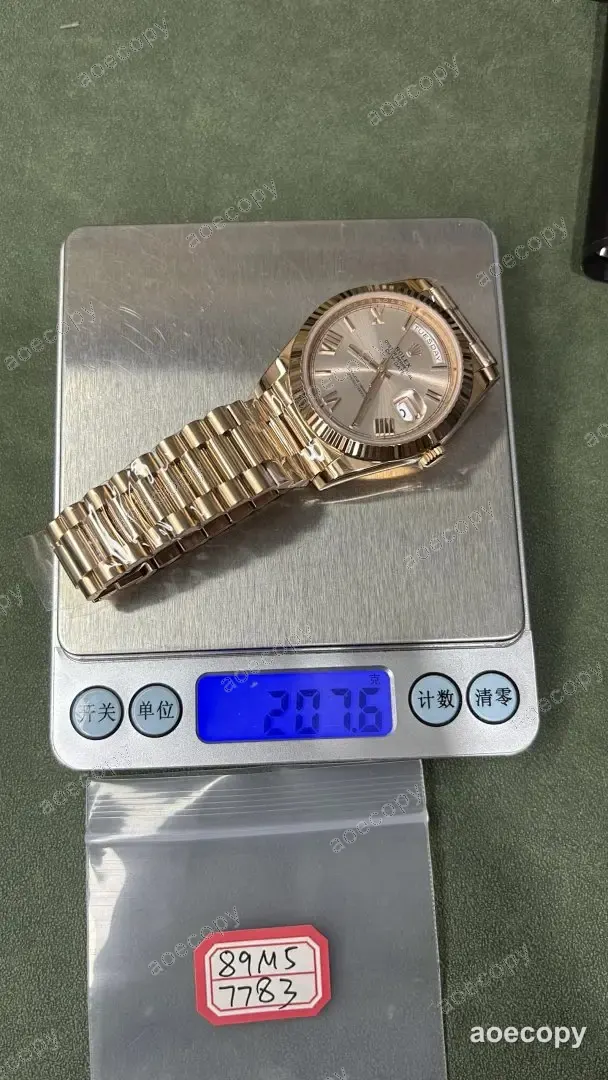 激安 ロレックス デイデイト ローズゴールド ウォッチ N級品 89M57783 No.0141