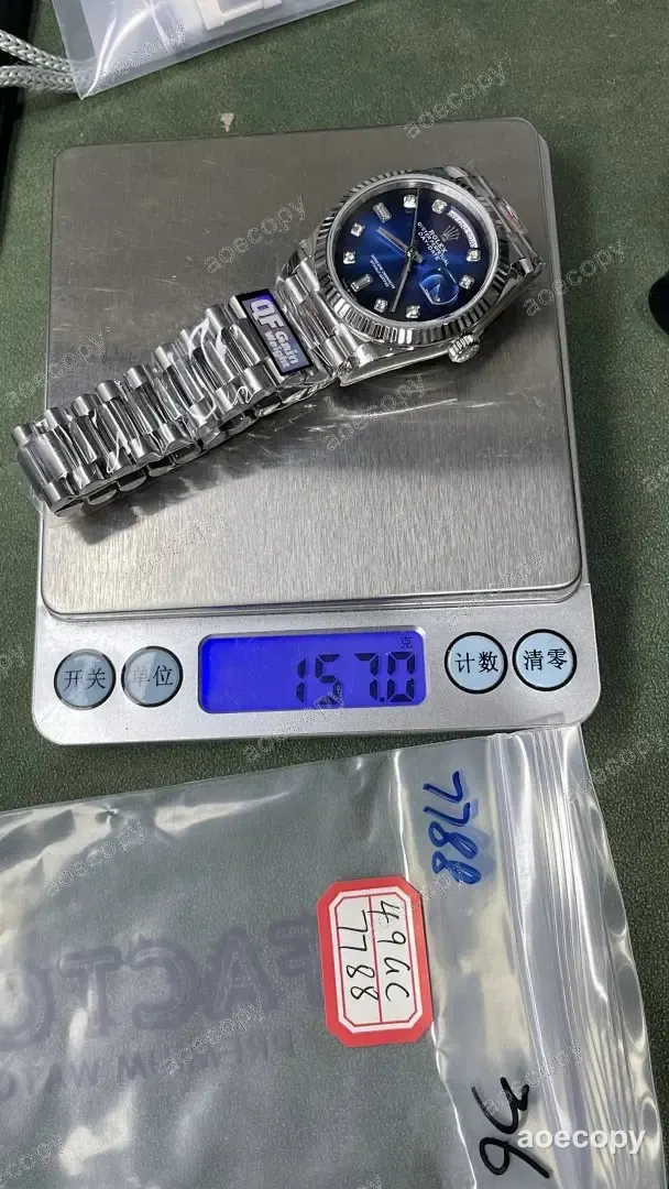 人気モデル ロレックス デイデイト ブルー ウォッチ コピー 49GC7788 No.0035